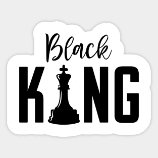 Black King, Black Father, Black Man Sticker